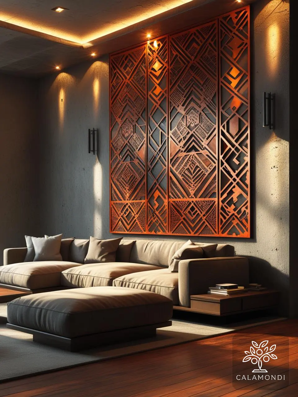 Geometric Harmony - harmonijny geometryczny panel dekoracyjny