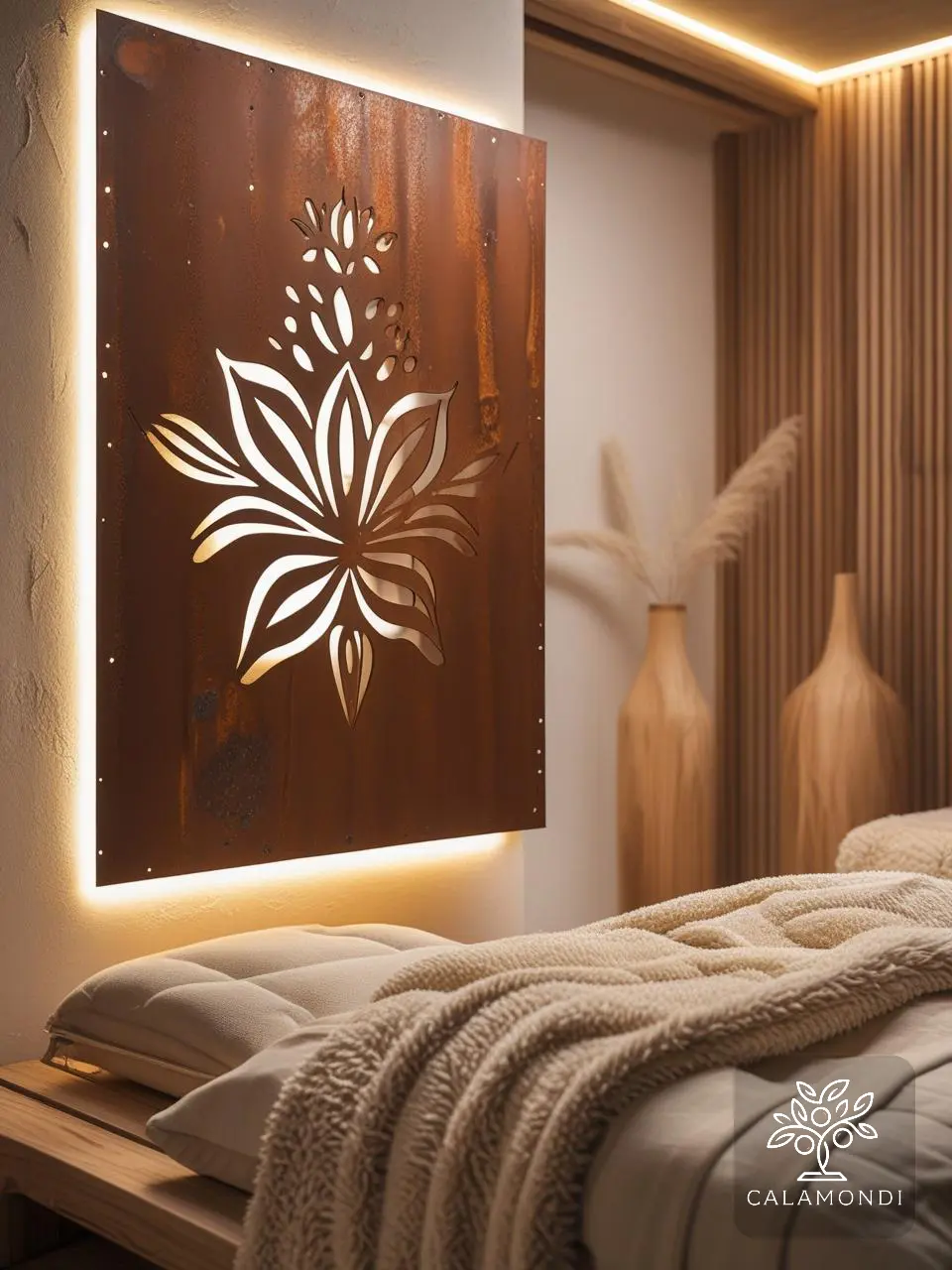 Radiant Blossom - panel dekoracyjny z kwiatowym wzorem