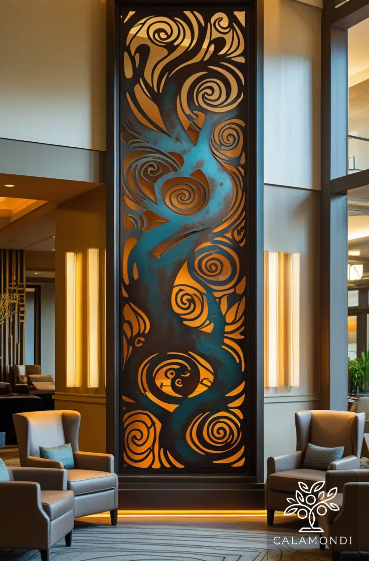 Swirling Phoenix - panel z motywem feniksa