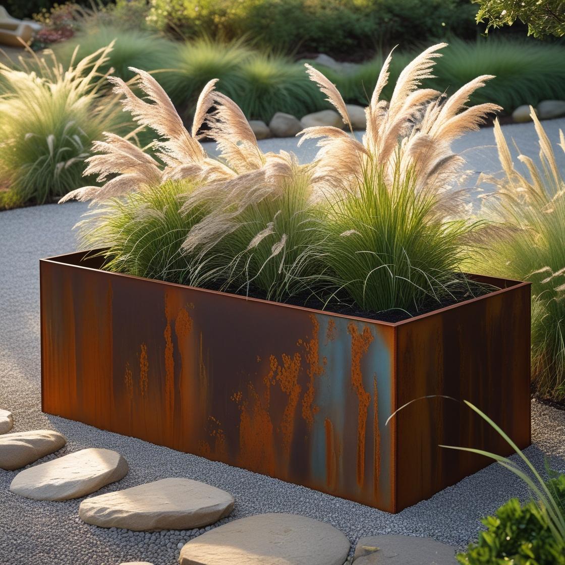 Planter - Rusty Elegance